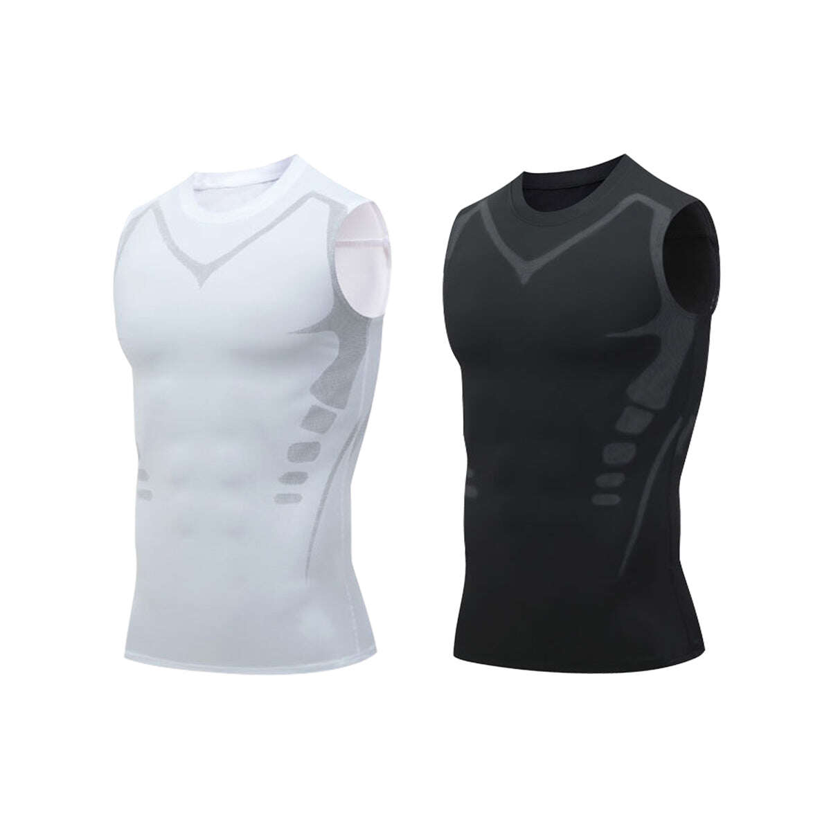 🦾NOVA VERSÃO 2023 EXPECTSKY IONIC SHAPING VEST, CONFORTÁVEL E RESPIRÁVEL ICE SILK FABRIC, PARA HOMENS MOLDAREM O CORPO PERFEITO（🔥🔥DESCONTO LIMITADO NOS ÚLTIMOS 30 MINUTOS⏳）