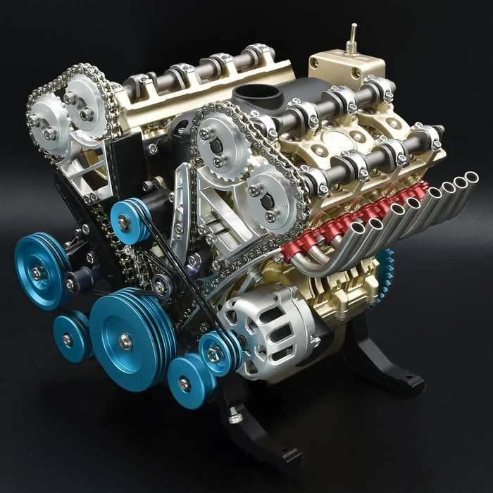 🚗Tehnički V8 mehanički metalni sklop DIY komplet modela motora automobila (3 godine jamstva)