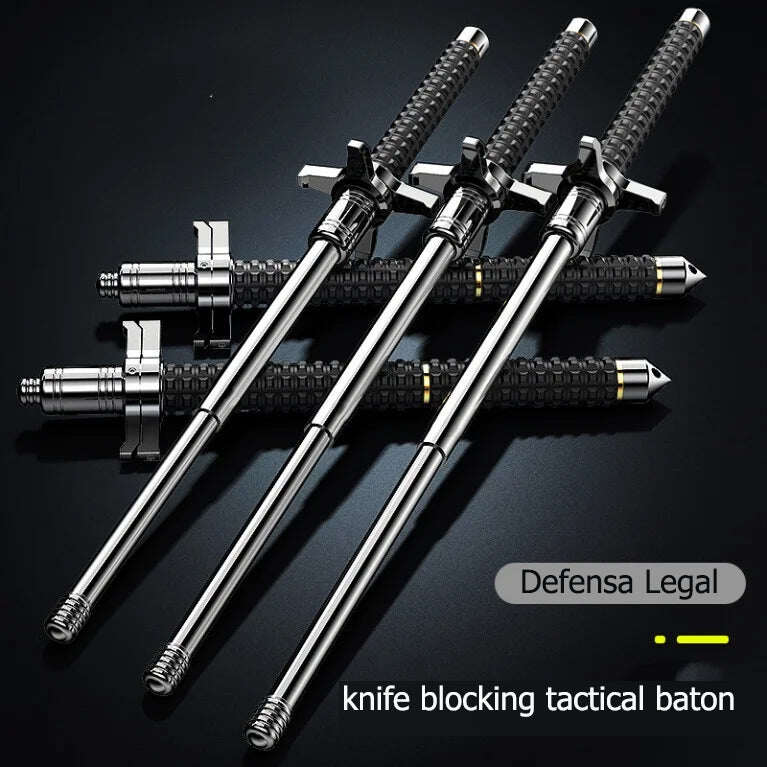 Bastão de autodefesa (metal pesado e extensível)