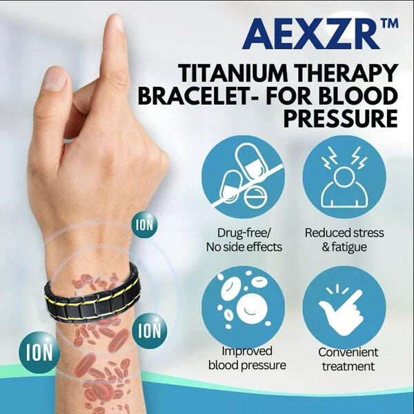 AEXZR™ Titanium Therapy náramek – náramek pro regulaci krevního cukru