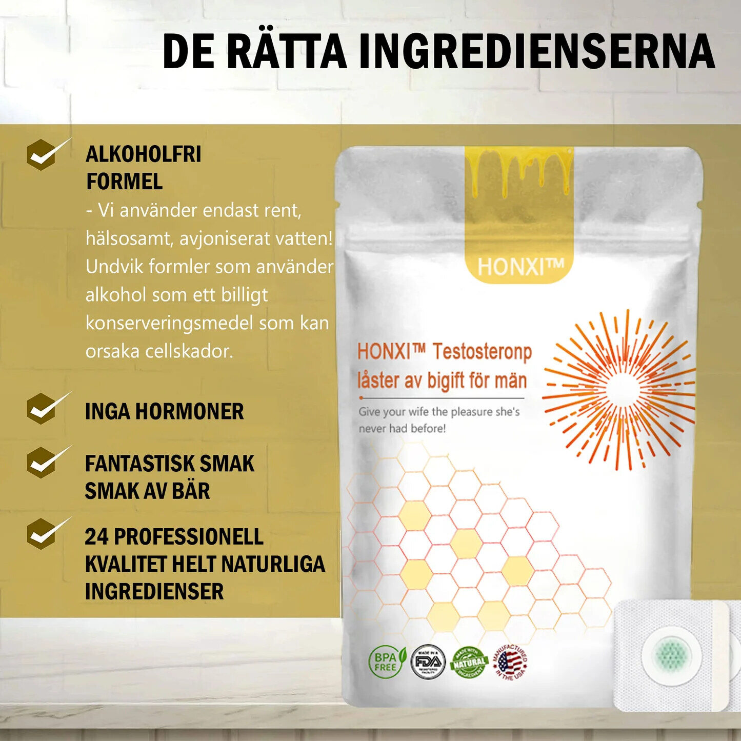 🍀HONXITM 🐝BIČIŲ NUODŲ TESTOSTERONO PLEISTORIUS VYRAMS (TINKA VISO AMŽIAMS) 🔥 RIBOTĄ LAIKĄ 80% NUOLAIDA