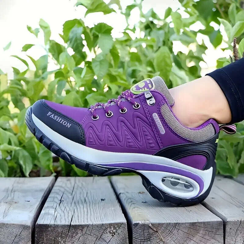 [35-42]2024 Nova almofada de ar feminina com aumento de altura sapatos casuais sola macia