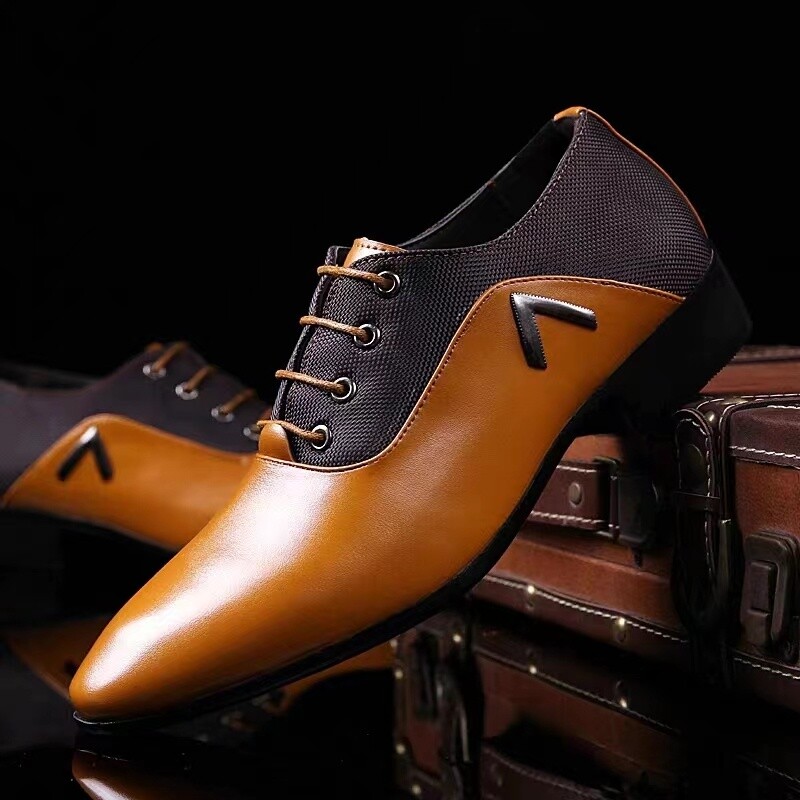 Sapato de homem elegantes em pele de vaca | 50% de desconto🔥
