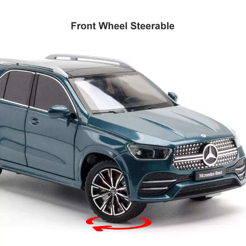 1:24 Carro de brinquedo Mercedes-Benz GLE 350 em alumínio fundido com som e luz