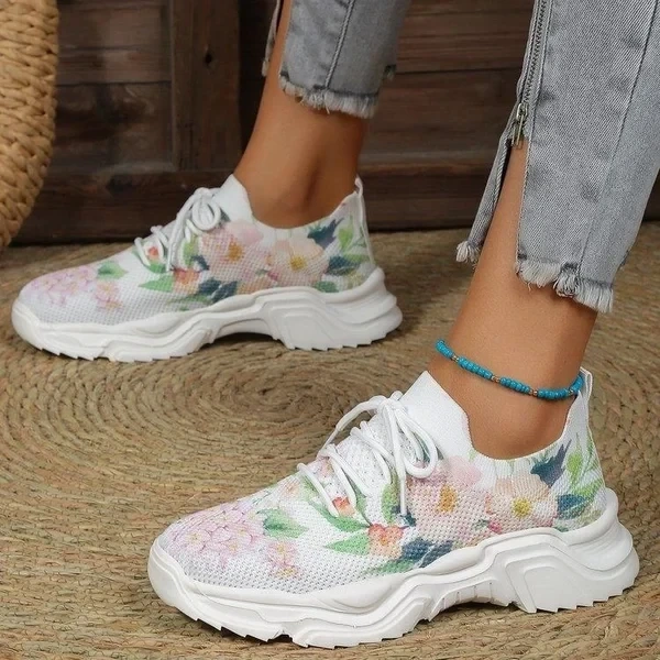 👟Utolsó napi INGYENES SZÁLLÍTÁS Akció 49% KEDVEZMÉNY — Virágmintás ortopéd tornacipők👟