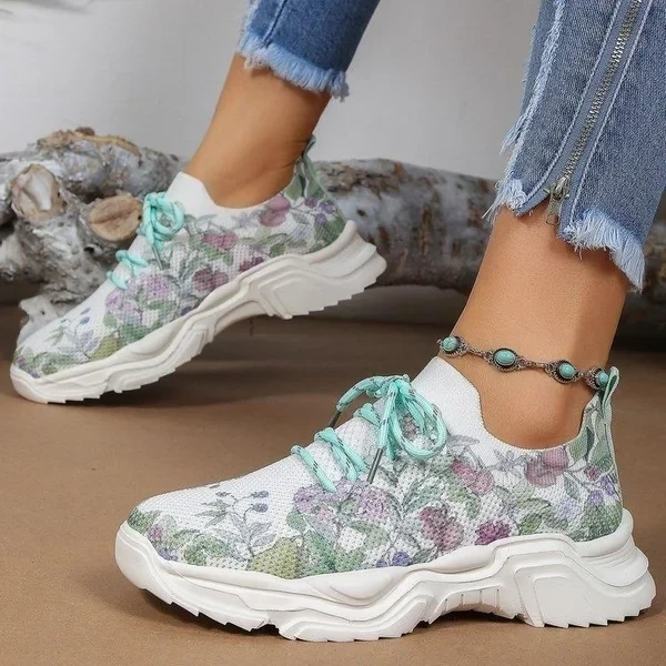 👟Utolsó napi INGYENES SZÁLLÍTÁS Akció 49% KEDVEZMÉNY — Virágmintás ortopéd tornacipők👟