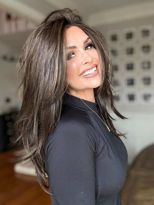 Elegant and Smooth Dark Brown Lace Front Wig