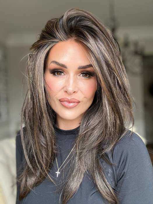 Elegant and Smooth Dark Brown Lace Front Wig