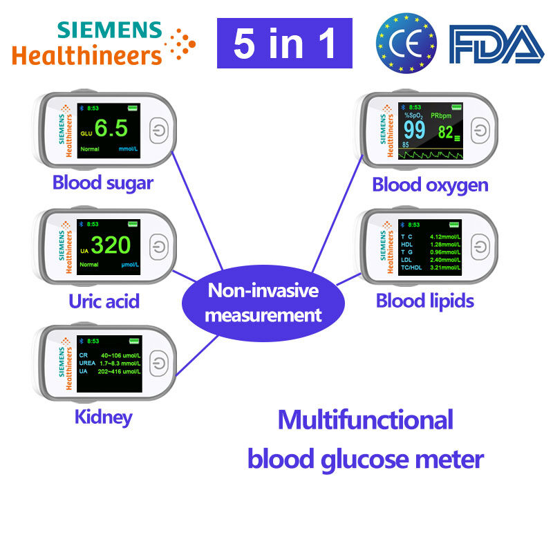 Medidor de glucosa en sangre multifuncional no invasivo Siemens (precisión de hasta 99%)