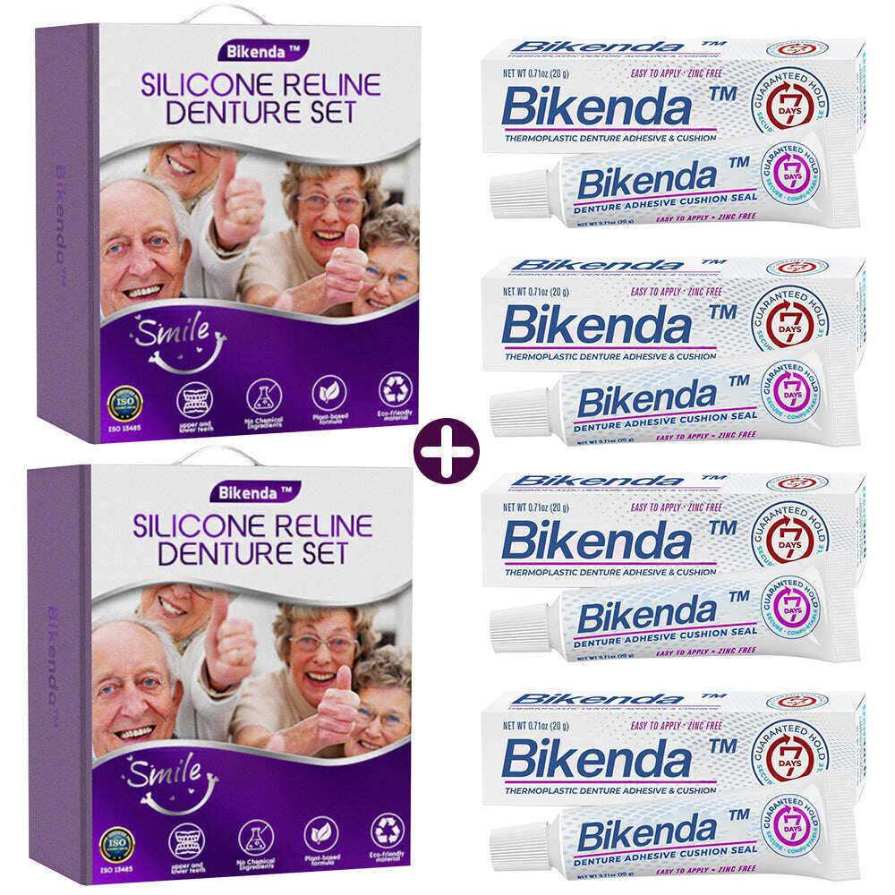 ✅Oficiální obchod | Bikenda™ silikonová sada protézy Reline 🧑🏼‍⚕️British Dental Association (BDA) Doporučení