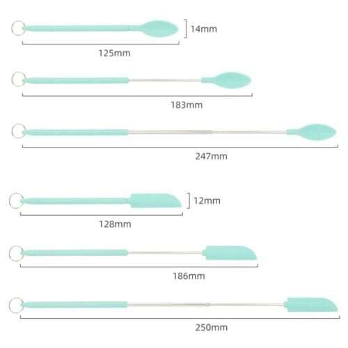 Mini silikonowa szpatułka teleskopowa