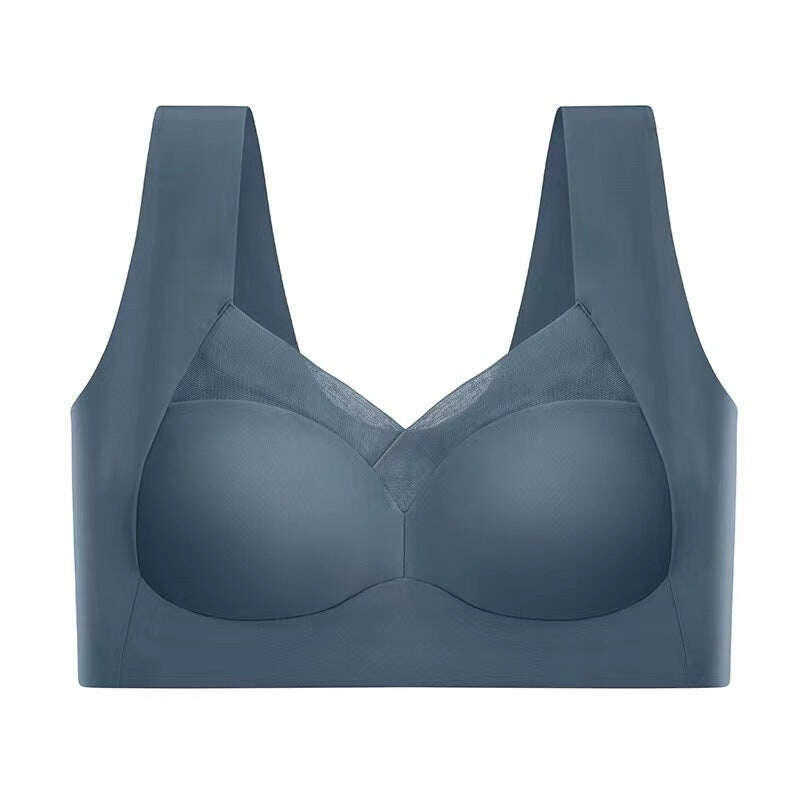 (3 piezas) Triumph – Ropa interior sexy sin costuras de seda gelada sin push up [M-5XL]