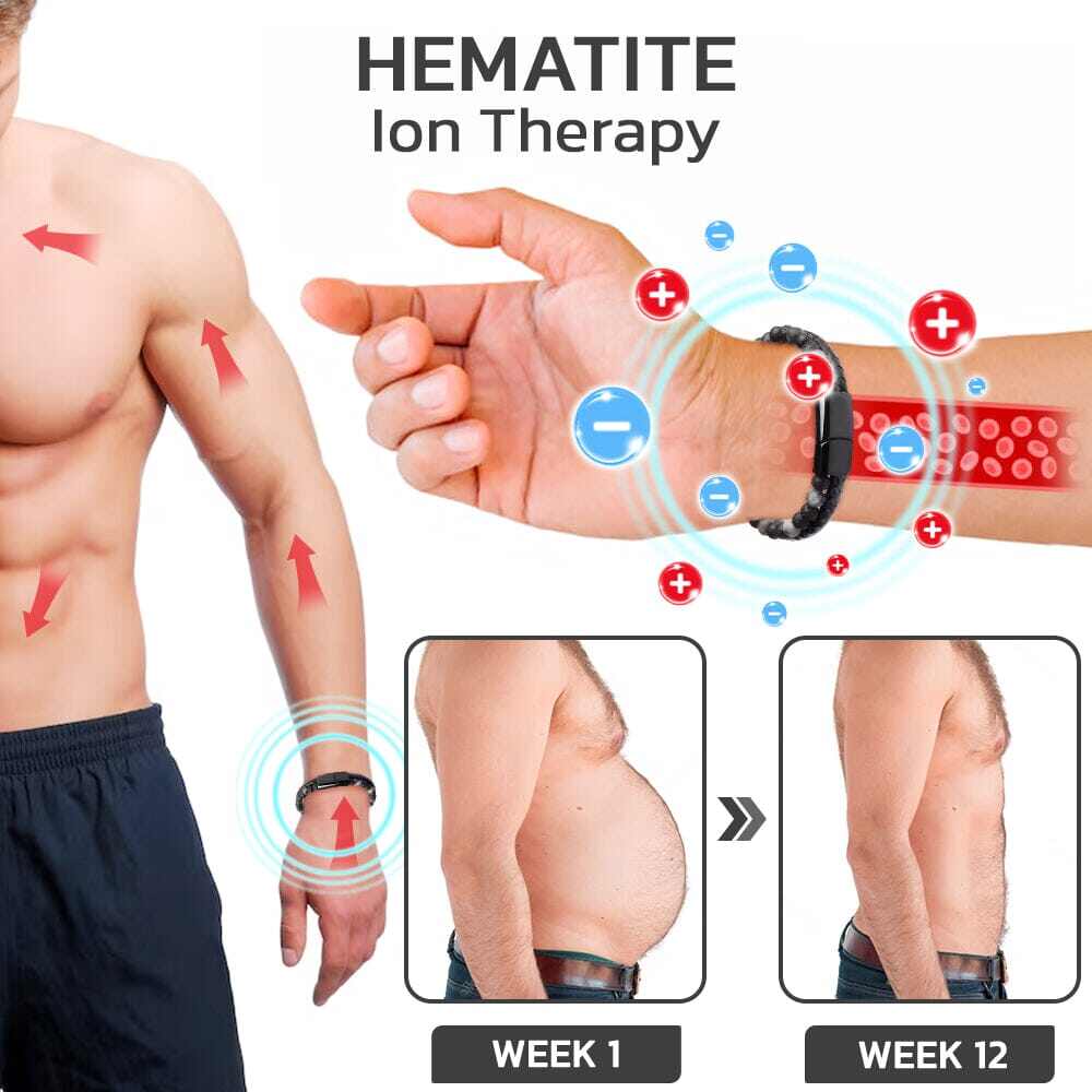 GFOUK™ HumanicPlus MAXHematie korálkové náramky