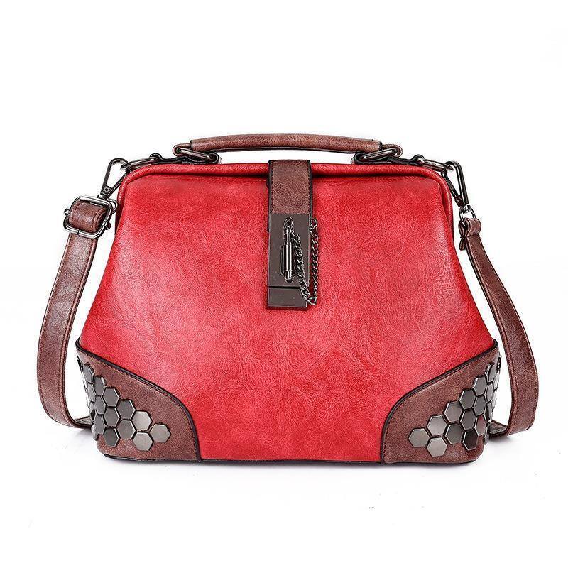 Vendido 🔥Bolsa de couro vintage feminina