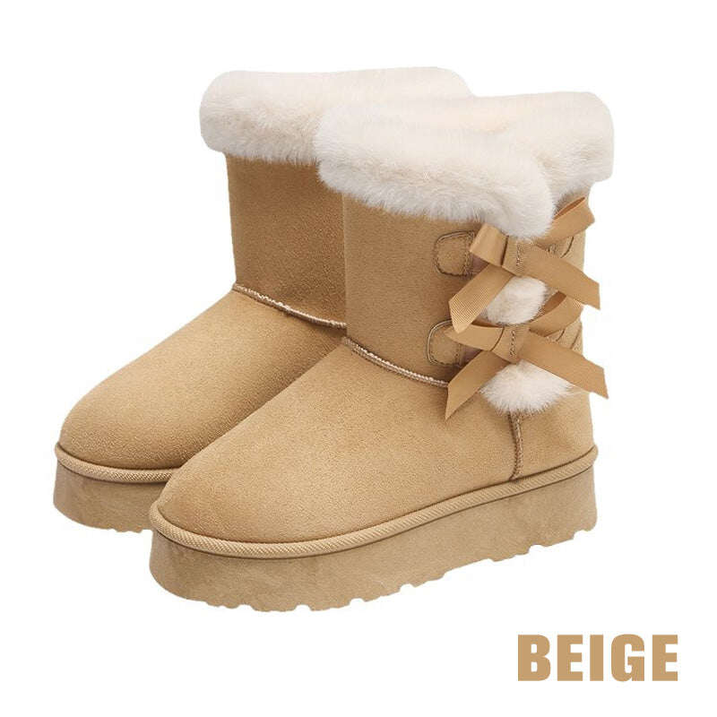 Ženski plišasti metuljček Classic Chunky Snow Boots