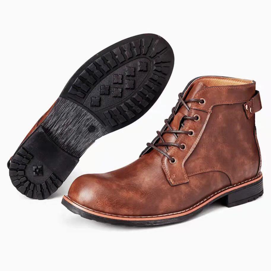 Bota de couro novas e elegantes para homem | Oferta de metade do preço!🔥