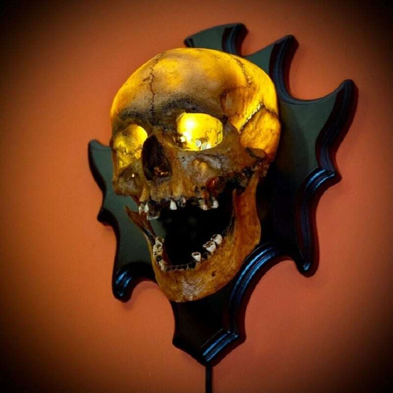 💀 Noční světlo zpívající Head Skull Lamp