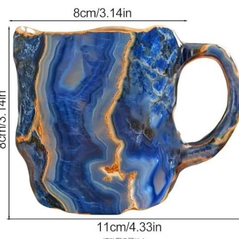 (🌲Liquidação de Natal antecipada) ✨️2024 Novas canecas de café de cristal mineral☕