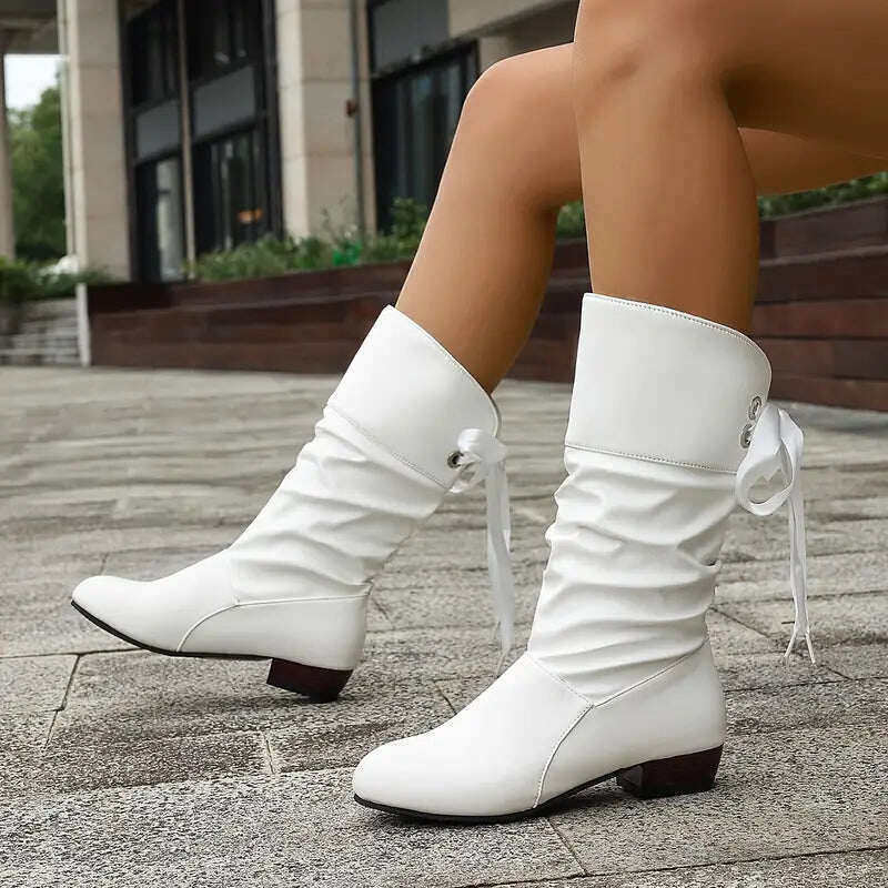 🔥Botas de senhora elegantes com atacadores e botas quentes