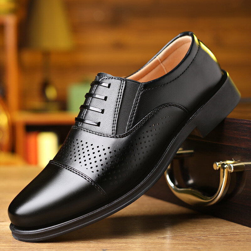 Sapato de negócios italianos feitos à mão em pele de vaca | 50% de desconto 🔥