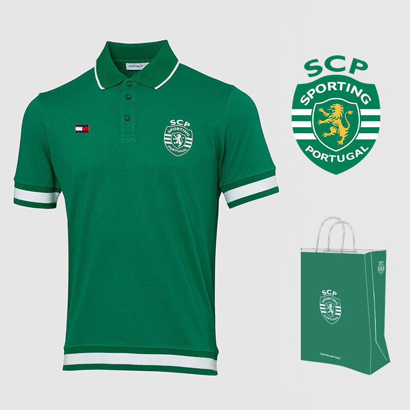 【Limitowany do 50 sztuk】 Nowy zestaw POLO SPORTING CP -Clube SCP Portugalia i Tommy Hilfiger 2024