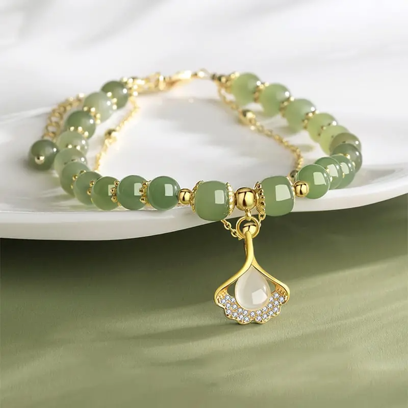 🎁【Compre 1 e ganhe 1】A pulseira de jade Hetian não é apenas bonita, mas também traz boa sorte