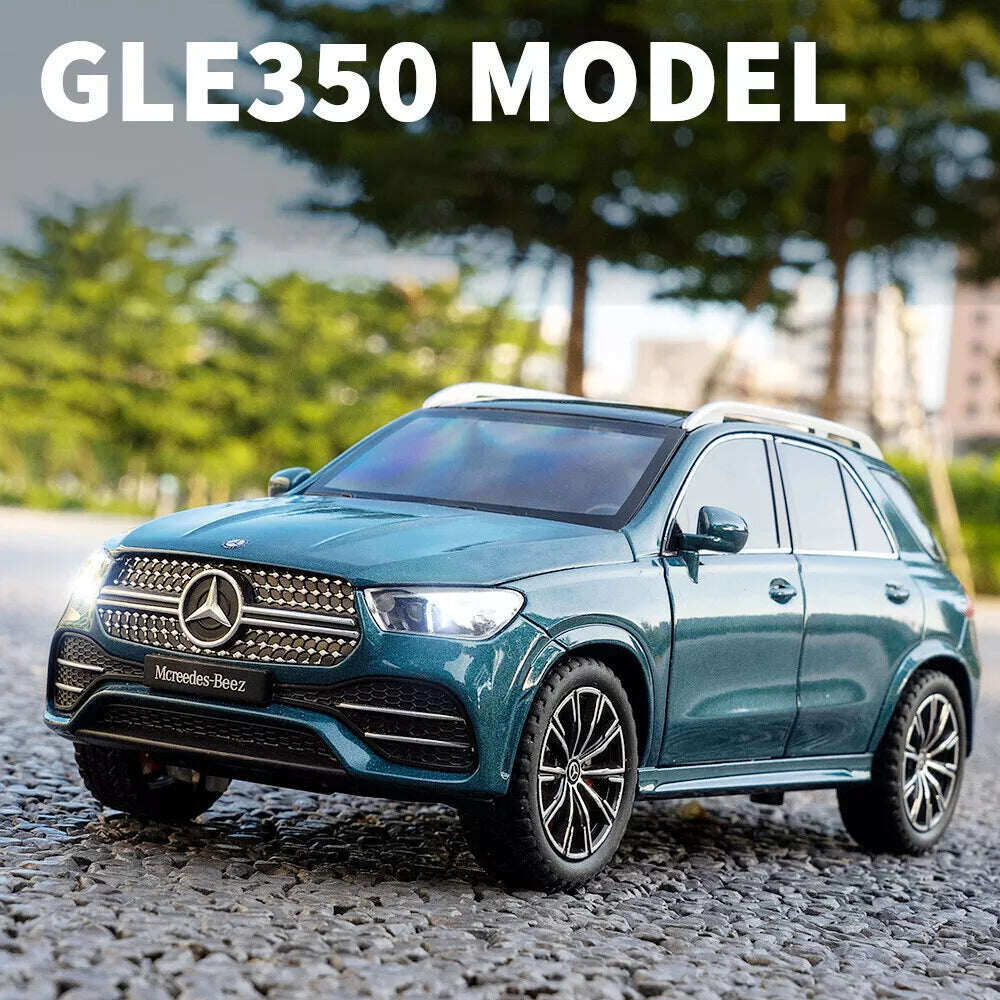 1:24 Carro de brinquedo Mercedes-Benz GLE 350 em alumínio fundido com som e luz